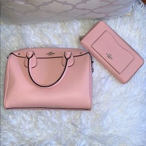 Pink coach wallet and bag / open to offers